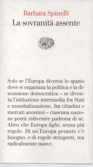 LA SOVRANITA ASSENTE