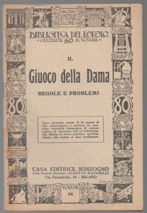 IL GIUOCO DELLA DAMA regole e problemi (s.d.)