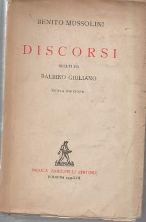 DISCORSI - Scelti da Balbino Giuliano (1939)