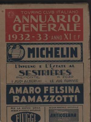 ANNUARIO GENERALE TOURING CLUB 1932-33 (1933)