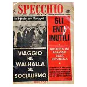 LO SPECCHIO SETTIMANALE DI POLITICA E DI COSTUME  ANNO IX N. 26 26 GIUGNO 1966