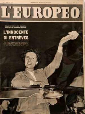 L'EUROPEO SETTIMANALE POLITICO DI ATTUALITA ANNO IX N. 37 6 SETTEMBRE 1953