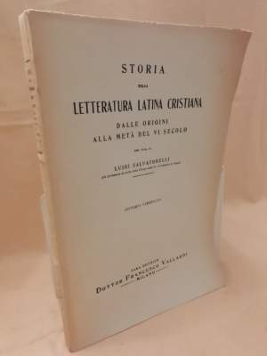 STORIA DELLA LETTERATURA LATINA CRISTIANA dalle origini alla metà del VI secolo (1946)