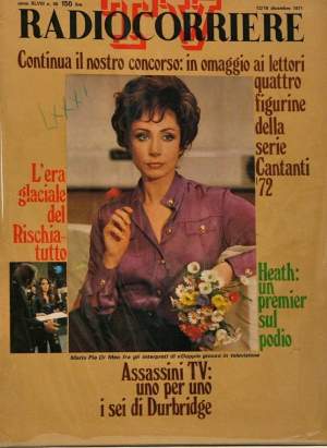 RADIOCORRIERE TV ANNO XLVIII N. 50, 12 - 18 DICEMBRE 1971