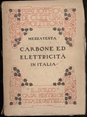 CARBONE ED ELETTRICITA' IN ITALIA (1920)