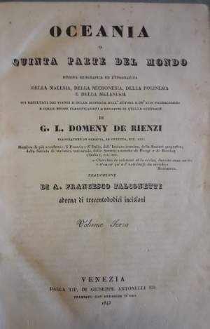 OCEANIA O QUINTA PARTE DEL MONDO-VOL III(1843)