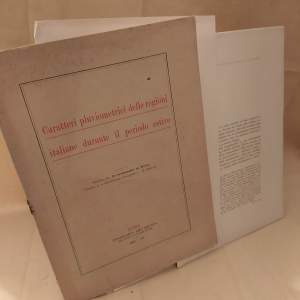 CARATTERI PLUVIOMETRICI DELLE REGIONI ITALIANE DURANTE IL PERIODO ESTIVO (1931)
