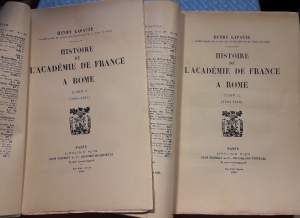 HISTOIRE DE L'ACADEMIE DE FRANCE A ROME-TOME I ET  II- (1924)