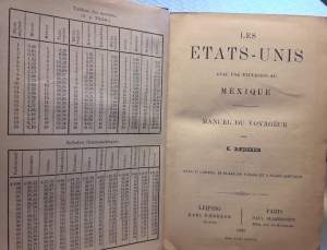 LES ETATS-UNIS AVEC UNE EXCURSION AU MEXIQUE-MANUEL DU VOYAGEUR( 1894)