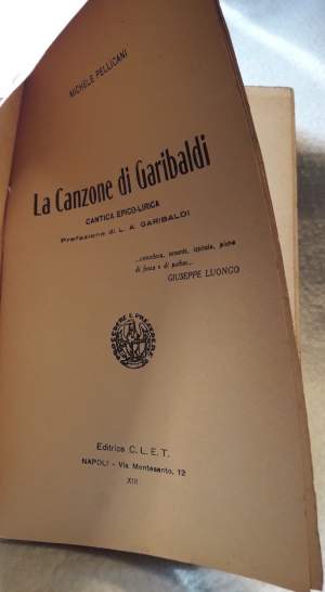 LA CANZONE DI GARIBADI CANTICA EPICO-LIRICA( 1935)