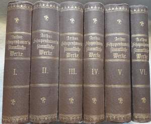 ARTHUR SCHOPENHAUER SAMMLICHE WERKE IN SECHS BANDE