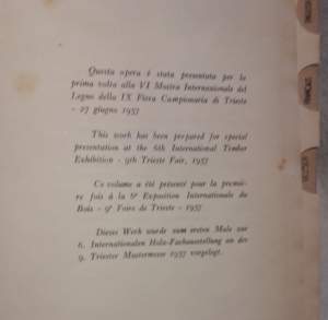 VOCABOLARIO TECNICO E COMMERCIALE DEL LEGNO( 1957)