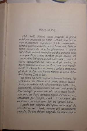 STORIA DELL'ANTICHISSIMA CITTA' DI SUTRI JERONE DE' TIRRENI, LARISSA DE PELASGI E CITTA' ETRUSCA(1991) COPIA ANASTATICA