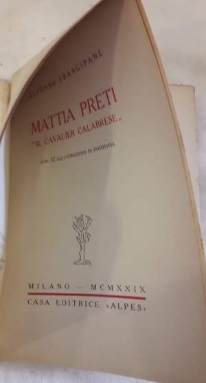 MATTIA PRETI- IL CAVALIER CALABRESE(1929)