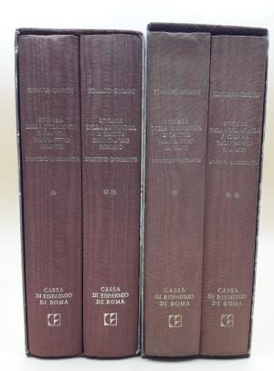 STORIA DELLA DECADENZA E CADUTA DELL'IMPERO ROMANO- l'impero d'occidente/l'impero d'oriente 2 VOLL. 4 tomi  (1981-1982)