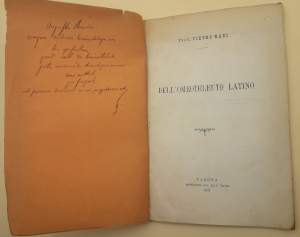 DELL'OMOTELEUTO LATINO(1891)
