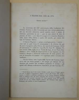 I TEATINI DAL 1524 AL 1974(1974)