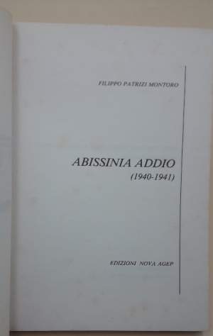 ABISSINIA ADDIO 1940-1941(1987)