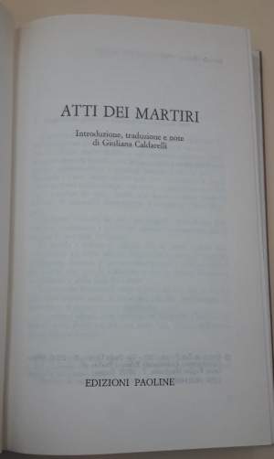 ATTI DEI MARTIRI(1985)