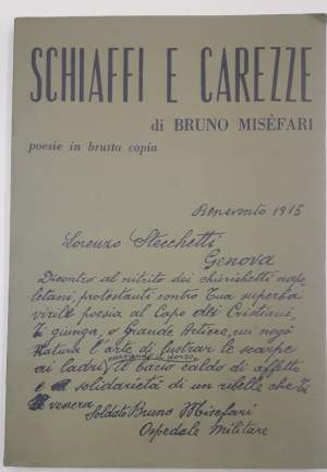 SCHIAFFI E CAREZZE DI BRUNO MISEFARI-POESIE IN BRUTTA COPIA(1969)
