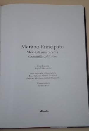 MARANO PRINCIPATO- STORIA DI UNA PICCOLA COMUNITA' CALABRESE( 1988)