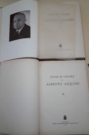 STUDI IN ONORE DI ALBERTO ASQUINI- voll. I e II.( 1965)