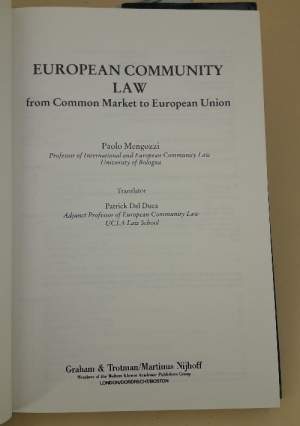 EUROPEAN COMMUNITY LAW(1992)