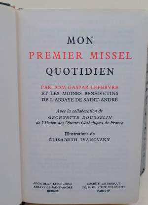 MON PREMIER MISSEL QUOTIDIEN(1959)