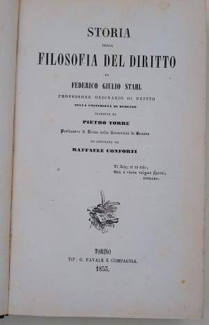 STORIA DELLA FILOSOFIA DEL DIRITTO(1855)