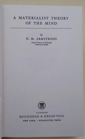 A MATERIALIST THEORY OF THE MIND( 1971)