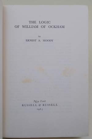 THE LOGIC OF WILLIAM OF OCKHAM(1965)