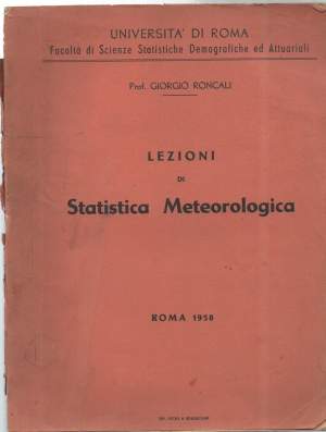 LEZIONI DI STATISTICA METEREOLOGICA (1958)
