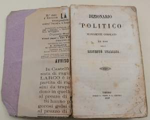 DIZIONARIO POLITICO nuovamente compilato ad uso della gioventù italiana (1849)