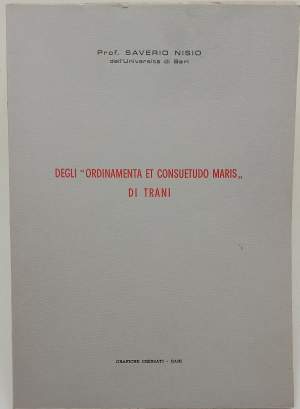 DEGLI ORDINAMENTA ET CONSUETUDO MARIS DI TRANI( 1963)