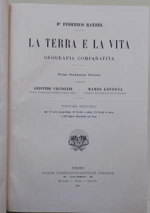 LA TERRA E LA VITA-GEOGRAFIA COMPARATIVA-VOL. II( 1907)