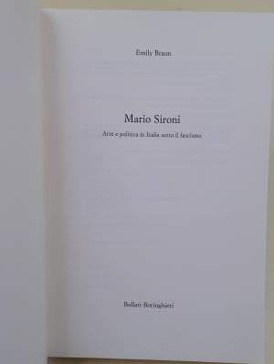 MARIO SIRONI-ARTE E POLITICA IN ITALIA SOTTO IL FASCISMO