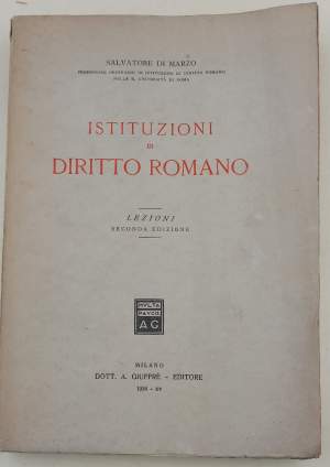 ISTITUZIONI DI DIRITTO ROMANO-LEZIONI( 1936)