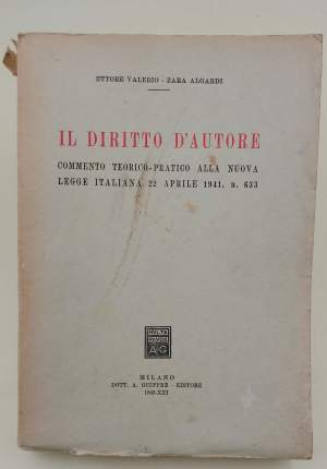 IL DIRITTO D'AUTORE-COMMENTO TEORICO-PRATICO ALLA NUOVA LEGGE ITALIANA 22 APRILE 1941, N. 633( 1943)