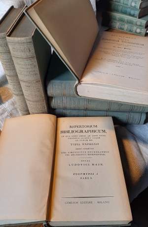 REPERTORIUM BIBLIOGRAPHICUM/SUPPLEMENT TO HAIN'S REPERTORIUM BIBIOGRAPHICUM-7 VOLL. (1948/1950)