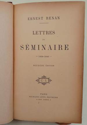 LETTRES DU SEMINAIRE- 1838-1846( ANNI'20)