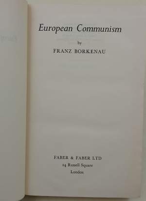EUROPEAN COMMUNISM(1953)