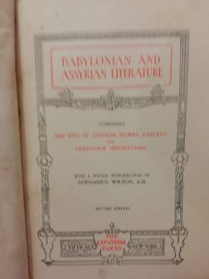 BABYLONIAN AND ASSYRIAN LITERATURE (1901)