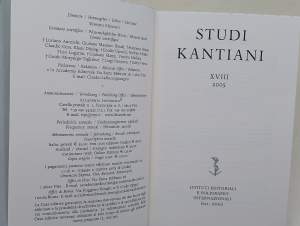 STUDI KANTIANI -XVIII-2005
