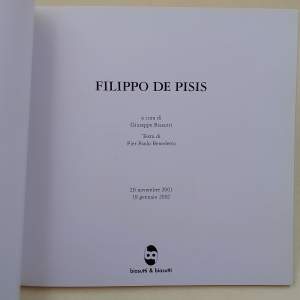 FILIPPO DE PISIS- CATALOGO ( 2001)