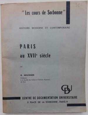 Paris au XVII siecle