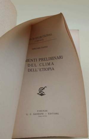 Elementi preliminari del clima dell'Etiopia