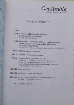 GeoArabia-Middle East Petroleum geosciences-vol 3 no. 1 -march 1998