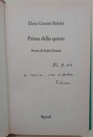 Prima della quiete-Storia di Italia Donati
