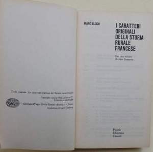 I Caratteri originali della storia rurale francese