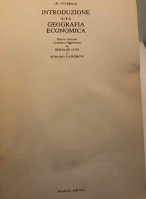 Introduzione alla geografia economica